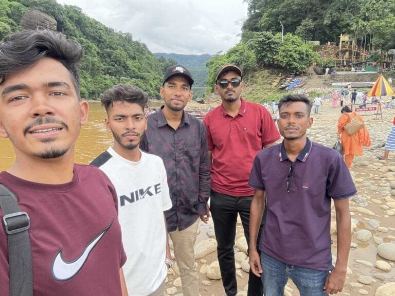friends at jaflong