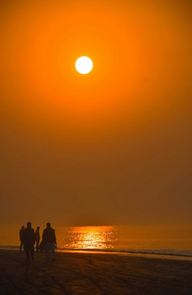 Sunset at Kuakata Sea Beach