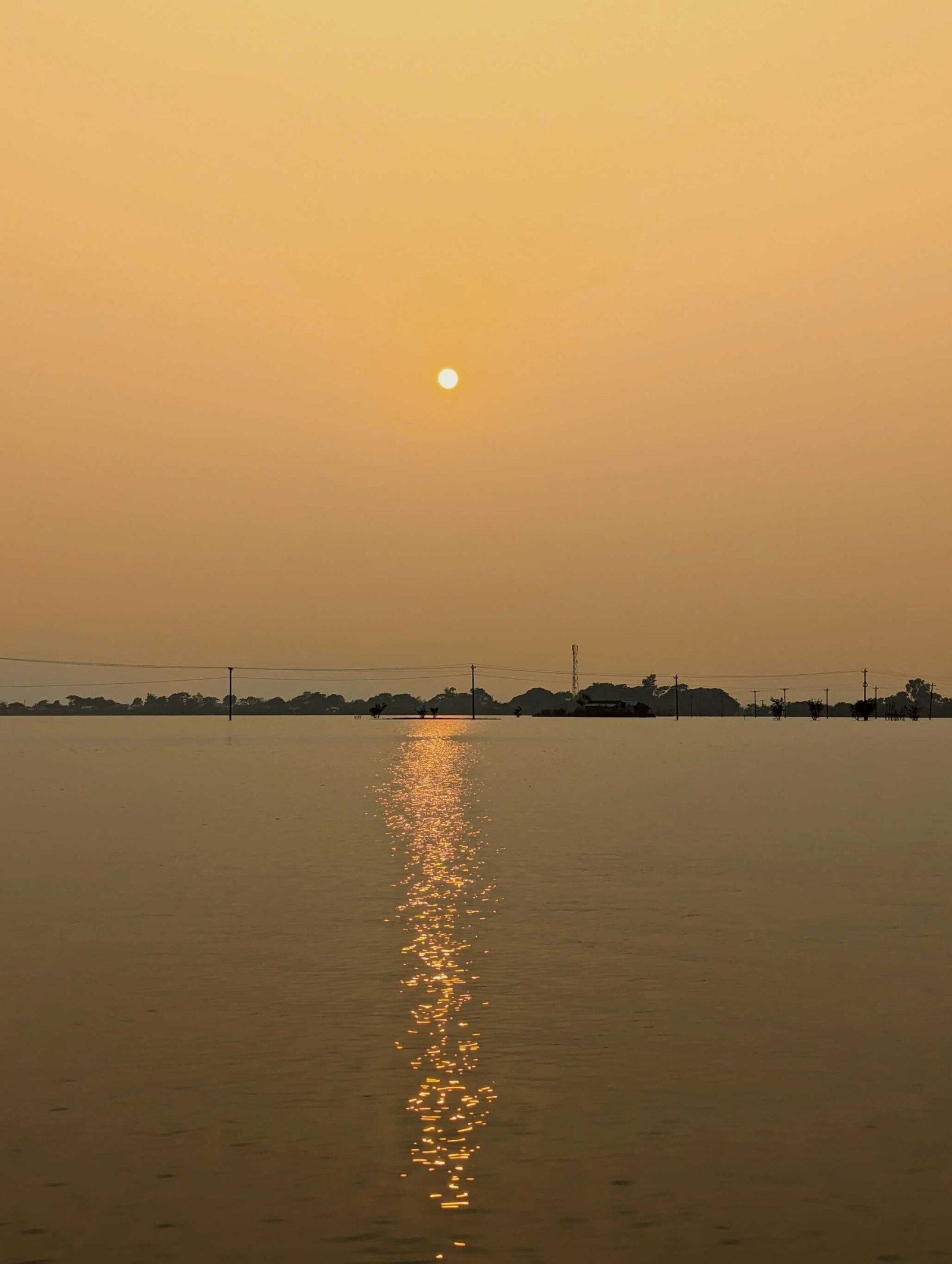 Sunset of Tanguar Haor