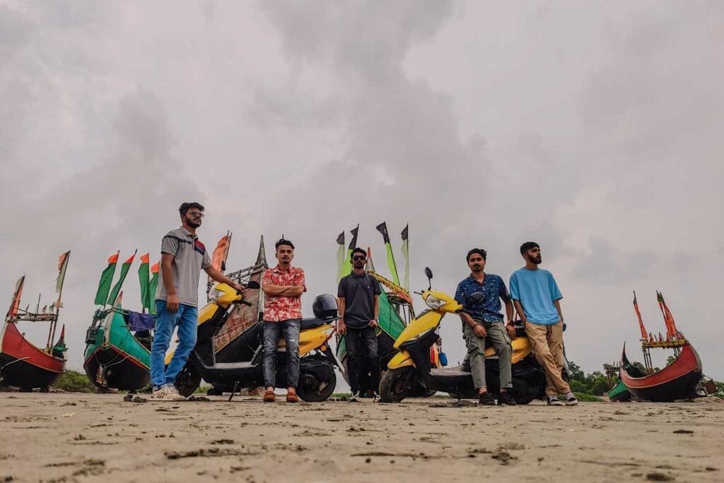 friends at beach