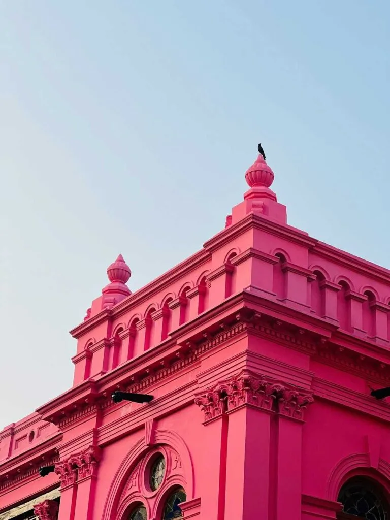 beautiful pink palace