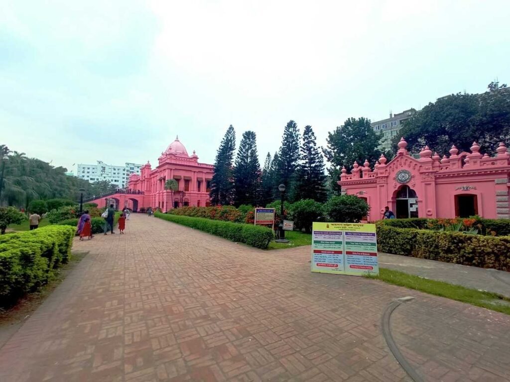 Side view of Ahsan manzil