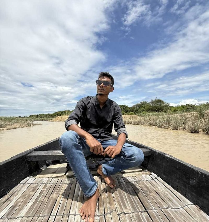 Mahabub at Ratargul swamp forest on boat