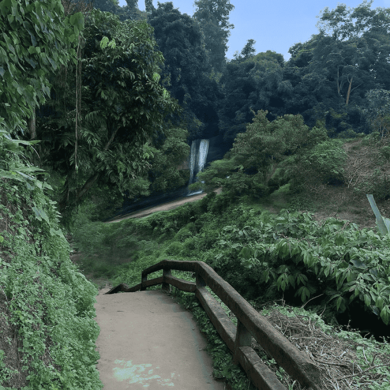Beautiful landscape of Risang waterfall